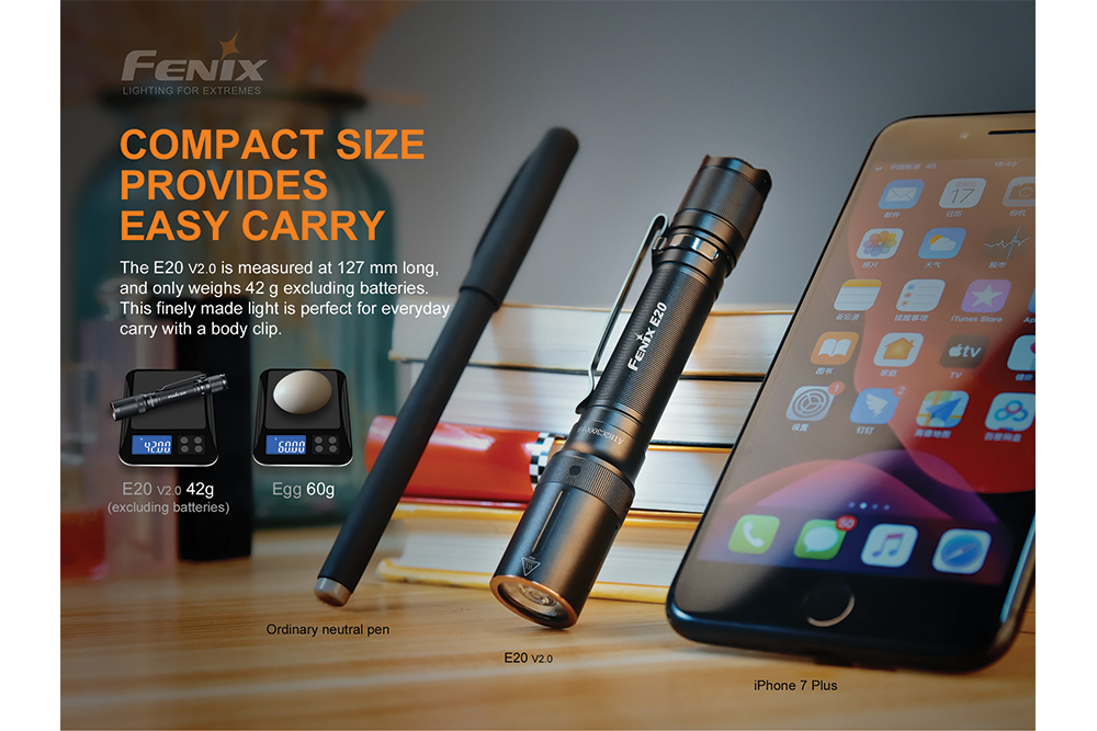 fenix e20 flashlight Fenix E20 V2.0 AA Flashlight