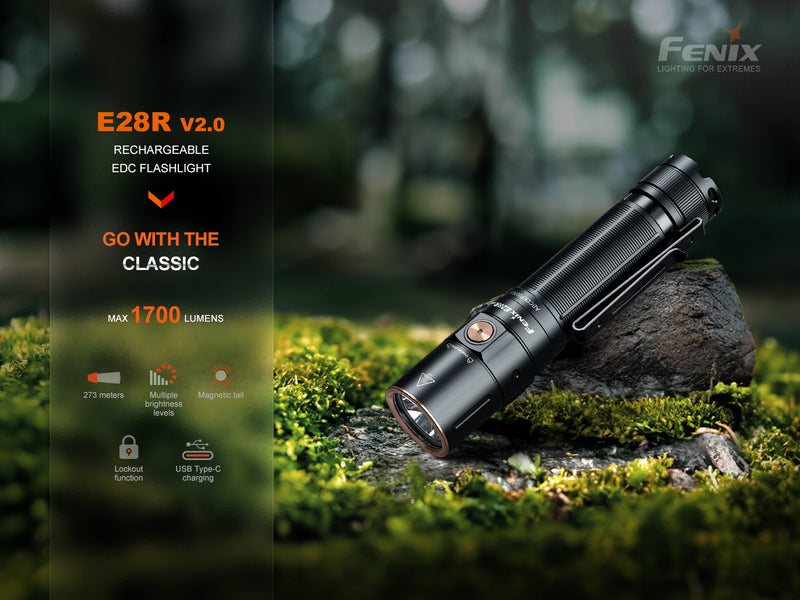 Load image into Gallery viewer, Fenix E28R V2 Rechargeable EDC Flashlight
