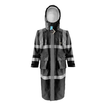 EXTREME GORE-TEX PYRAD® CAT 3 FR/ARC Rated Breathable Rainwear Trench Coat Black
