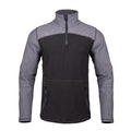Elements Lite Surge 1/4 Zip Pullover | Front View | Black & Gray