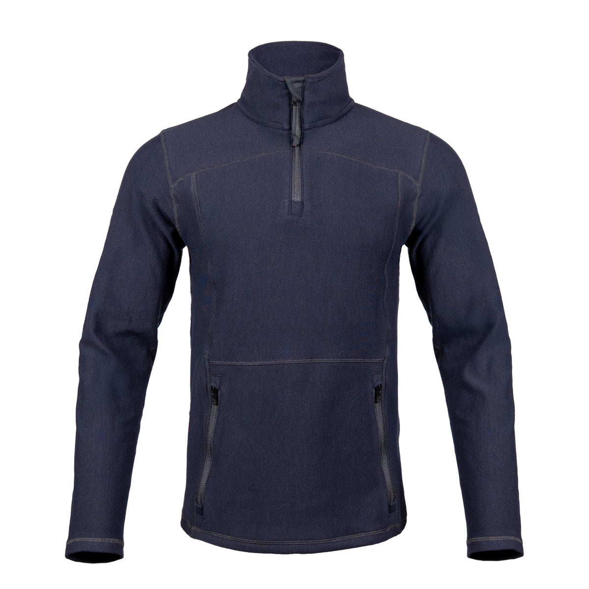 Elements Lite Surge 1/4 Zip Pullover | Front View | Navy