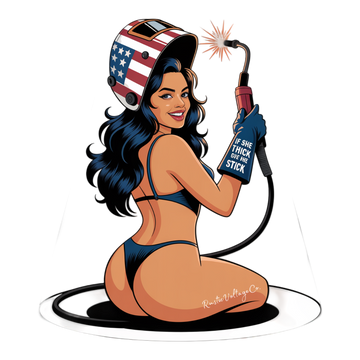 IF SHE THICK, give her the STICK sticker