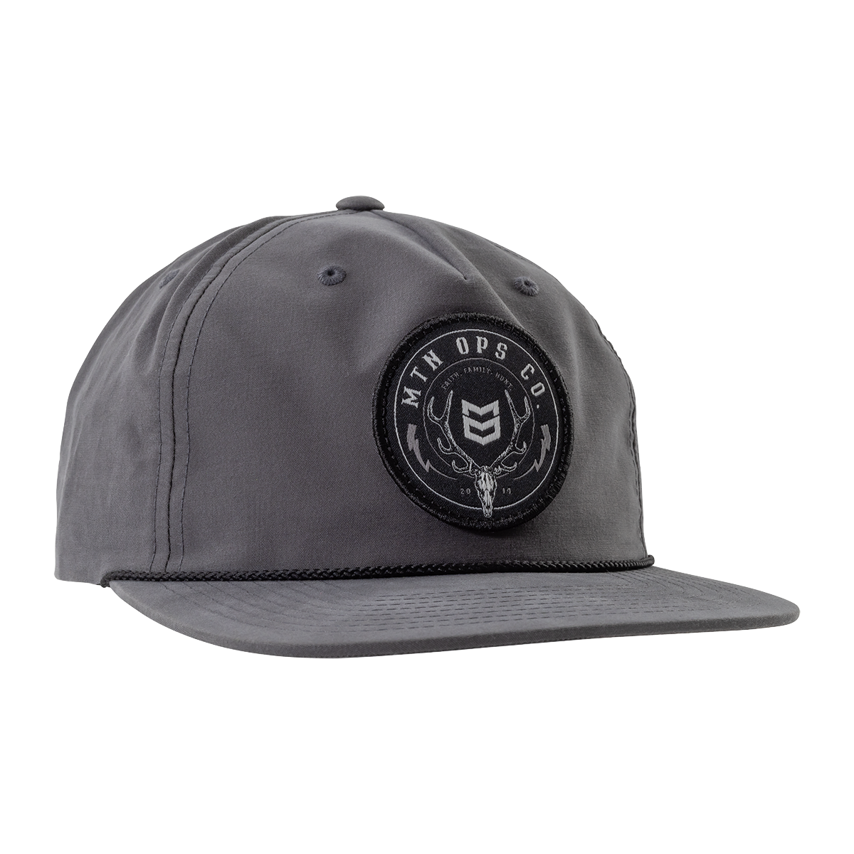 FAITH. FAMILY. HUNT. HAT - Charcoal