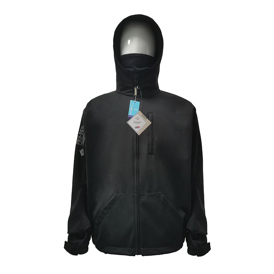 Neilsen FR/ARC Rated Black Softshell Fleece Jacket made with PYRAD® WINDSTOPPER® Fabric by GORE-TEX LABS