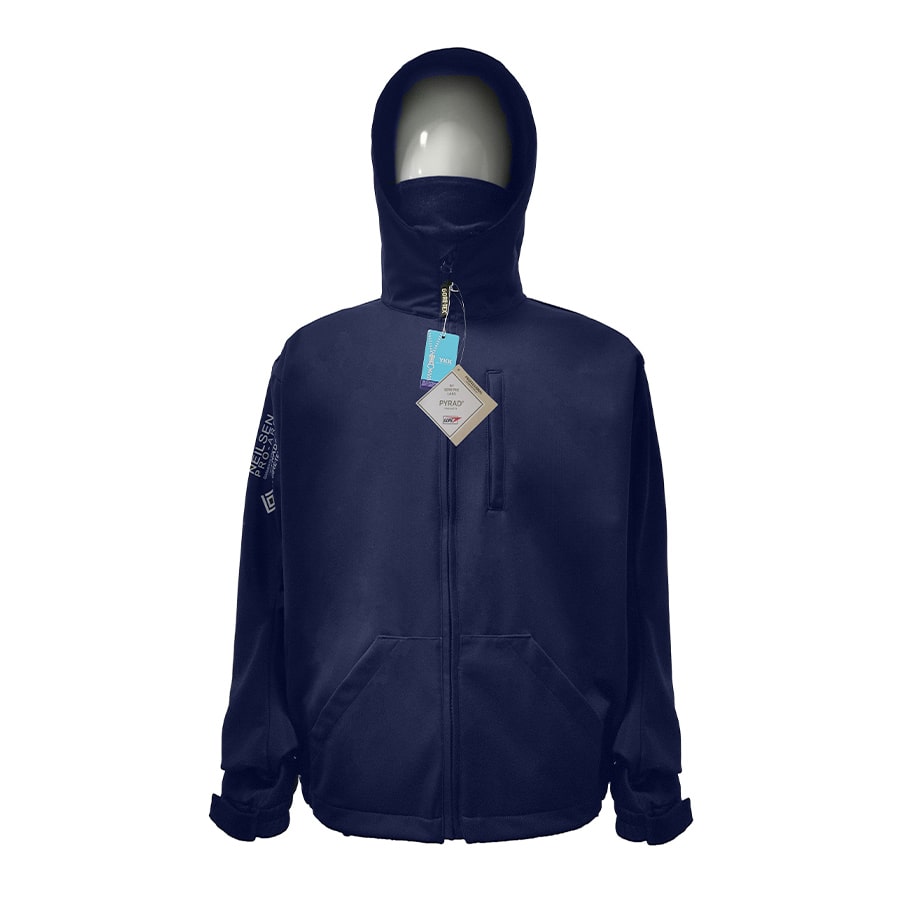 Neilsen FR/ARC Rated Navy Softshell Fleece Jacket made with PYRAD® WINDSTOPPER® Fabric by GORE-TEX LABS