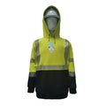 Neilsen FR/ARC Rated Hi-Vis Yellow/Black Softshell Fleece Hoodie made with PYRAD® WINDSTOPPER® Fabric by GORE-TEX LABS