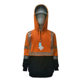 Neilsen FR/ARC Rated Hi-Vis Orange/Black Softshell Fleece Hoodie made with PYRAD® WINDSTOPPER® Fabric by GORE-TEX LABS