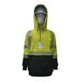 Neilsen FR/ARC Rated Hi-Vis Yellow/Black Softshell Fleece Hoodie made with PYRAD® WINDSTOPPER® Fabric by GORE-TEX LABS