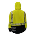Neilsen FR/ARC Rated Hi-Vis Yellow/Black Softshell Fleece Jacket made with PYRAD® WINDSTOPPER® Fabric by GORE-TEX LABS