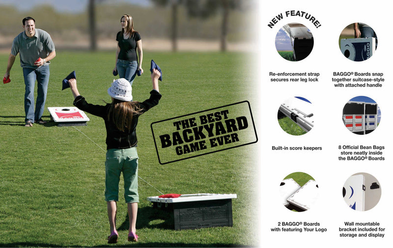 Load image into Gallery viewer, Line Roots Supply Cables Portable 2x3 Cornhole Bean Bag Toss Baggo Game
