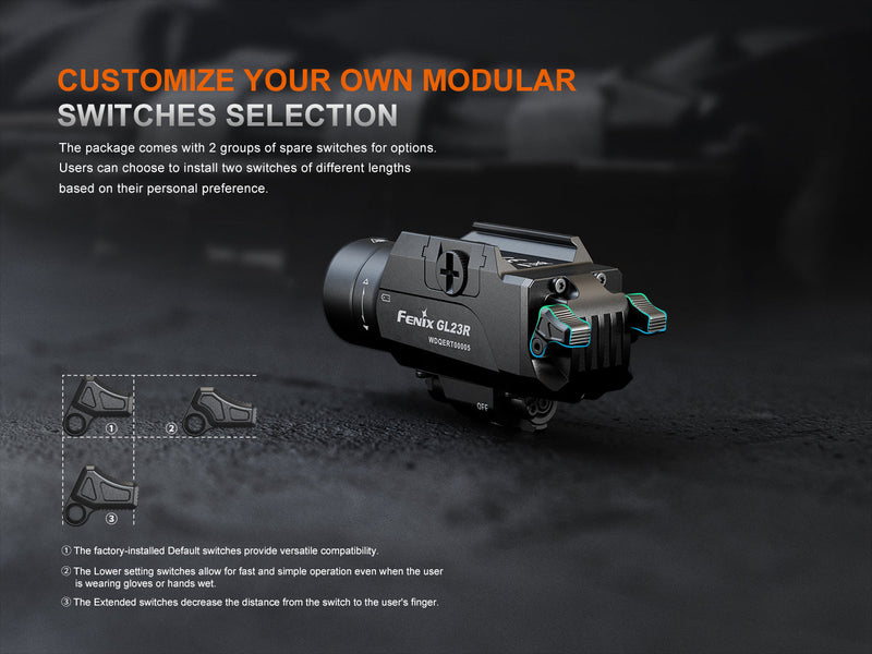 Load image into Gallery viewer, Fenix GL23R Green Laser Tactical Light

