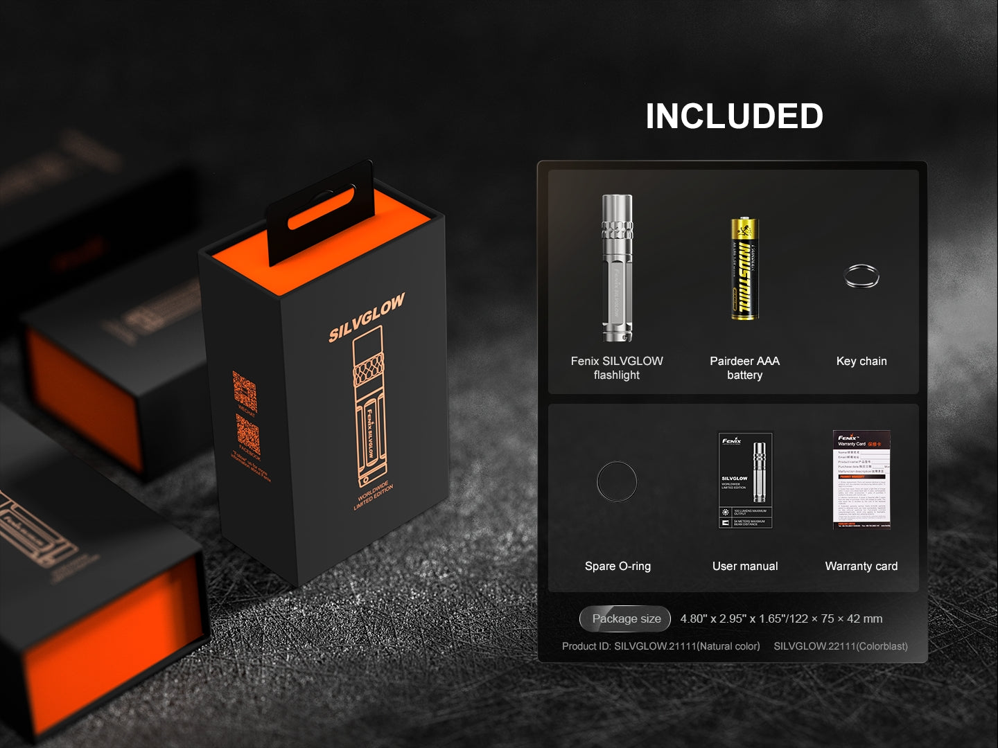 fenix aaa flashlight E01 V2.0 White Water Outfitters it delivers a powerful maximum output of 100 lumens Fenix SilvGlow Limited Edition Collector's