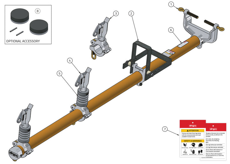 Load image into Gallery viewer, Fiberglass Extension Arm
