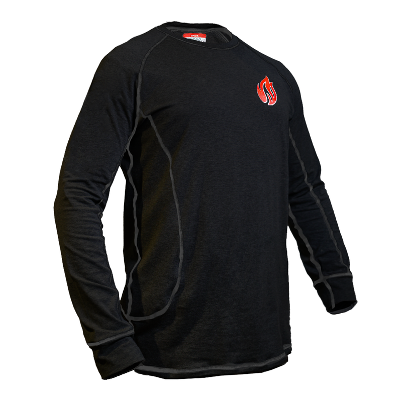 Load image into Gallery viewer, Knox FR Long Sleeve Crew Shirt - Black
