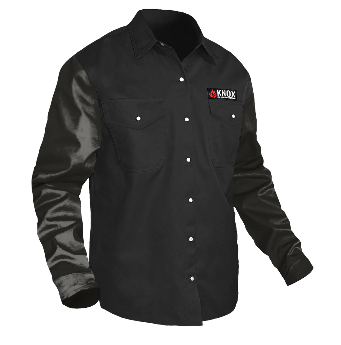 The Johnny Cash Edition Hybrid Leather Sleeves FR Peal Snaps Shirt