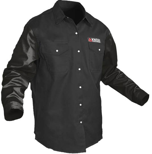The Johnny Cash Edition Hybrid Leather Sleeves FR Peal Snaps Shirt