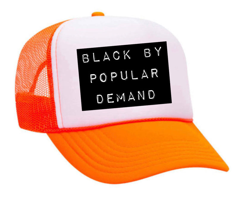 Load image into Gallery viewer, Black by Popular Demand Trucker Hat
