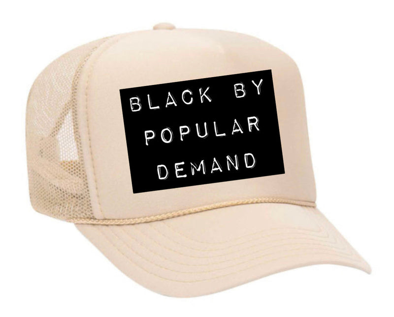 Load image into Gallery viewer, Black by Popular Demand Trucker Hat
