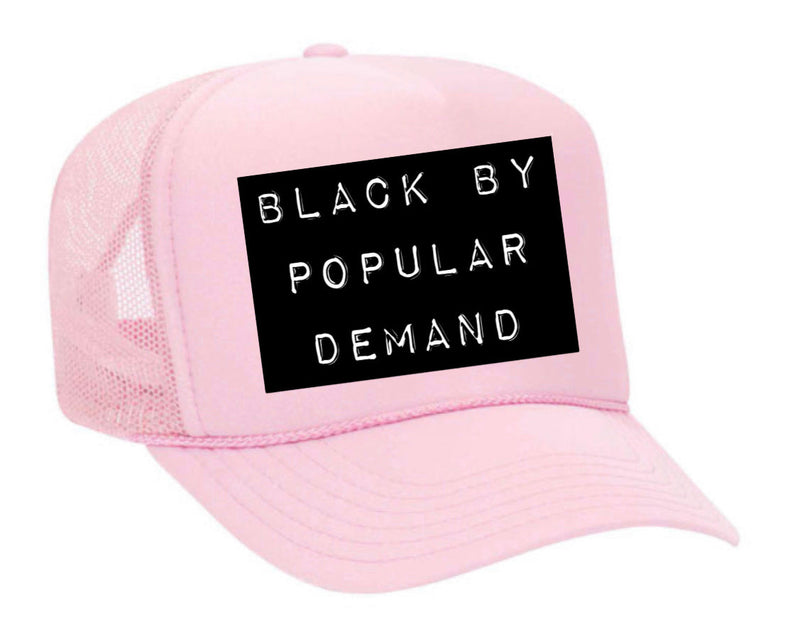 Load image into Gallery viewer, Black by Popular Demand Trucker Hat
