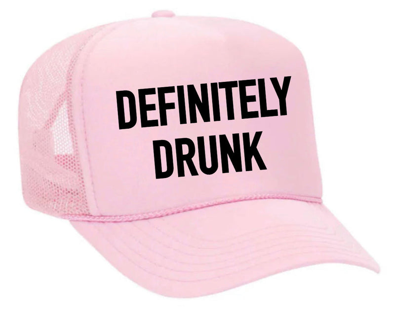 Load image into Gallery viewer, Definitely Drunk Trucker Hat
