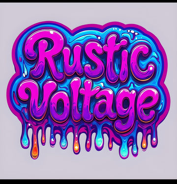 Purple Rustic Voltage sticker