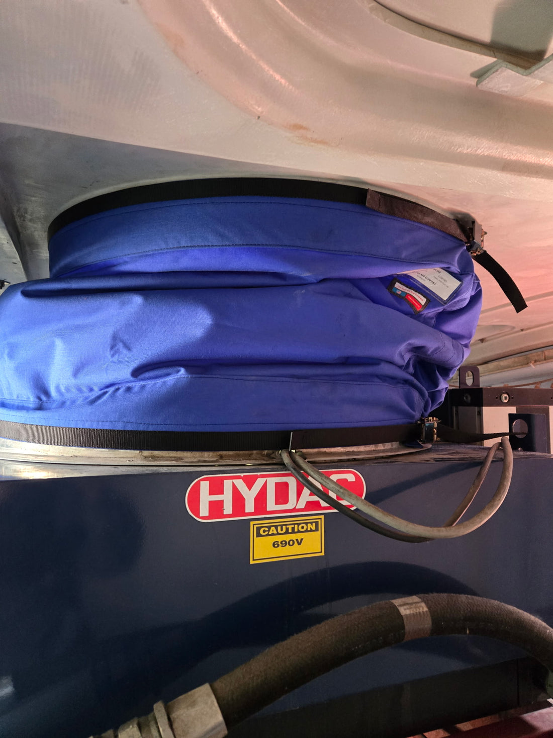 GE Oil Cooler Flexible Plenum with Ratchet Straps