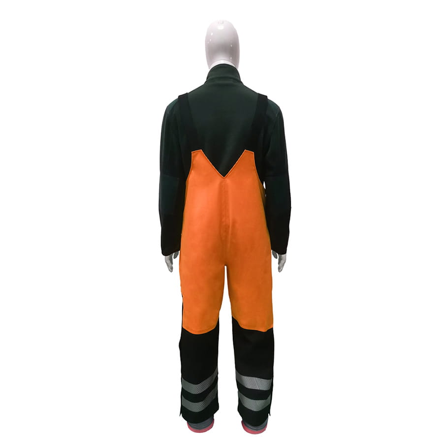 4SEASON GORE-TEX PYRAD® CAT 3 FR/ARC Rated Breathable High Visibility Rainwear Bib Trouser Orange/Black