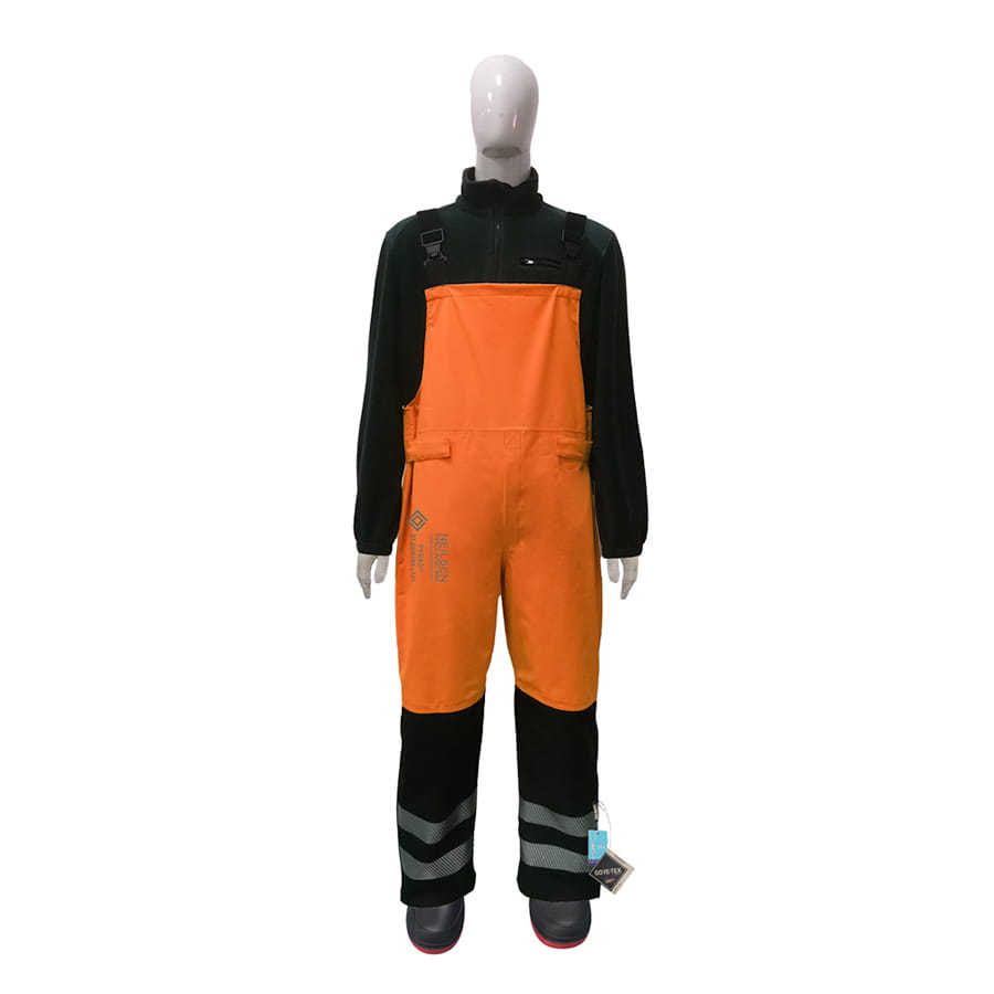 4SEASON GORE-TEX PYRAD® CAT 3 FR/ARC Rated Breathable High Visibility Rainwear Bib Trouser Orange/Black
