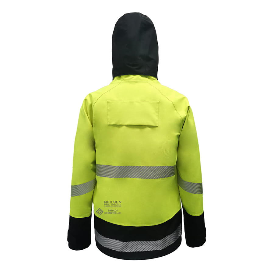 4SEASON GORE-TEX PYRAD® CAT 3 FR/ARC Rated Breathable High Visibility Rainwear Coat Yellow/Black
