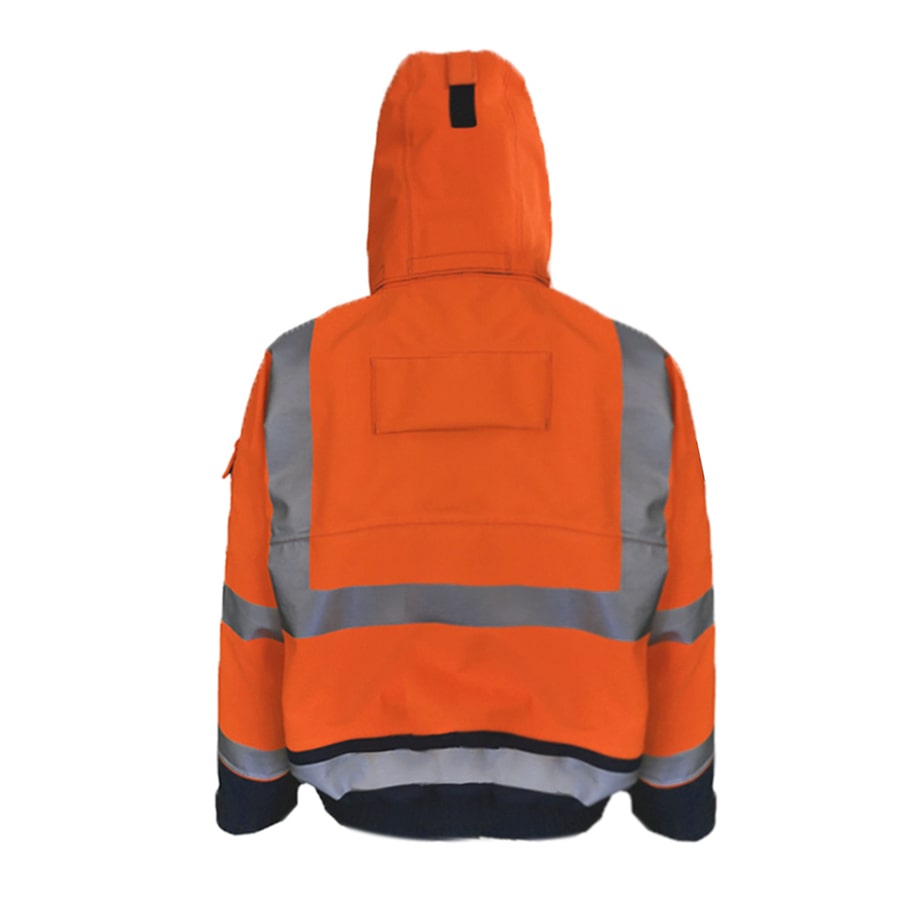 EXTREME GORE-TEX PYRAD® CAT 3 FR/ARC Rated Breathable High Visibility Rainwear Bomber Jacket Orange/Black