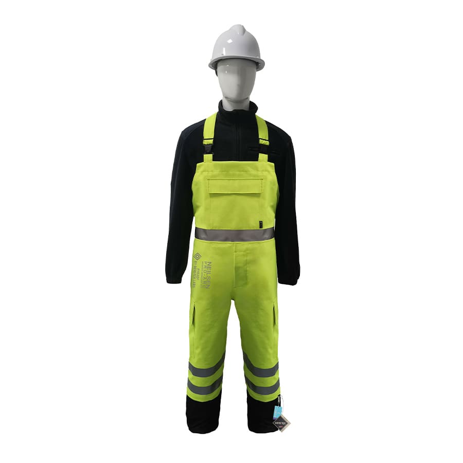 EXTREME GORE-TEX PYRAD® CAT 3 FR/ARC Rated Breathable High Visibility Rainwear Bib Trouser Yellow/Black