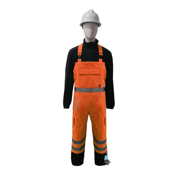 EXTREME GORE-TEX PYRAD® CAT 3 FR/ARC Rated Breathable High Visibility Rainwear Bib Trouser Orange/Black
