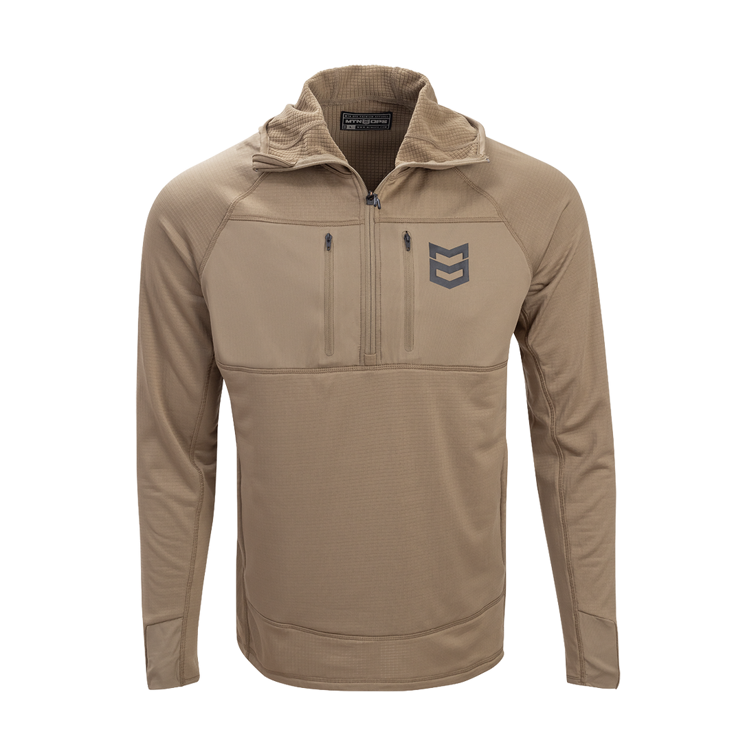 GEO GRID FLEECE 205gsm HOODIE - Loden / XXXL