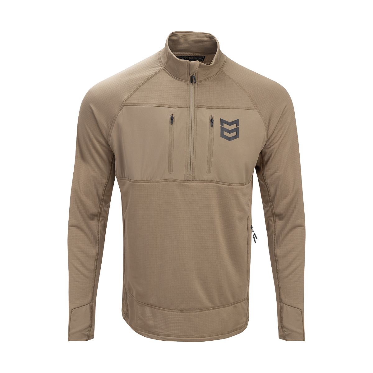 GEO GRID FLEECE 205gsm 1/4 ZIP - Brush / XXXL