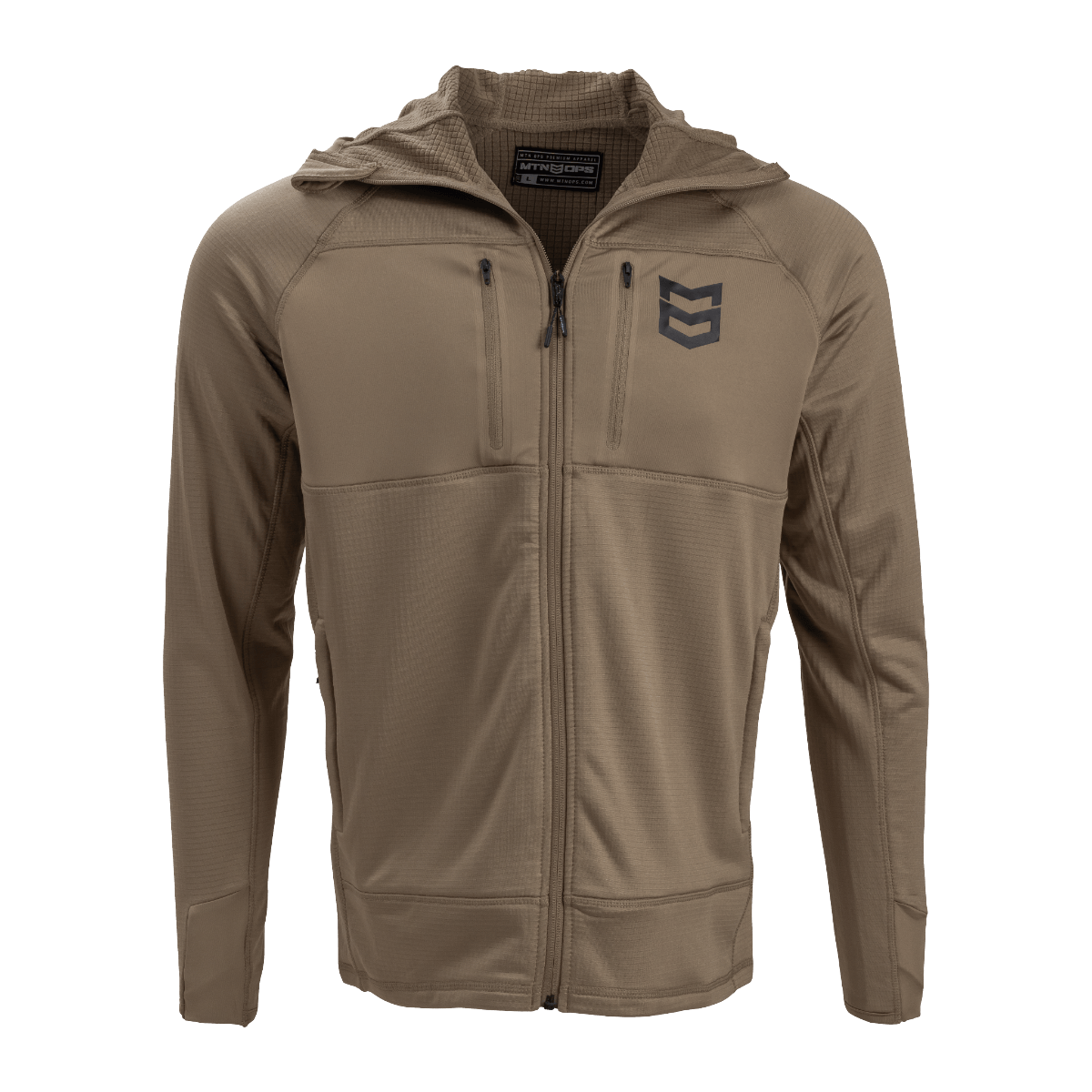 GEO GRID FLEECE 350gsm HOODIE - Brush / XXXL