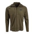 GEO GRID FLEECE 350gsm HOODIE - Loden / XXXL