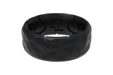 Zeus Hammered Graphite Ring