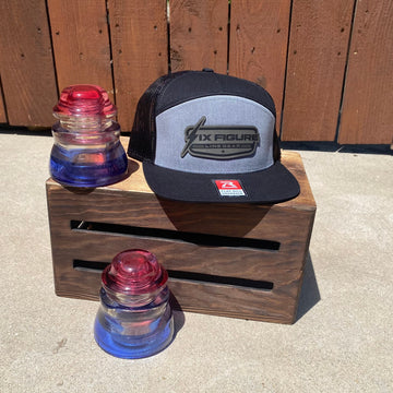 Heather Gray & Black Richardson 168 Panel Hat