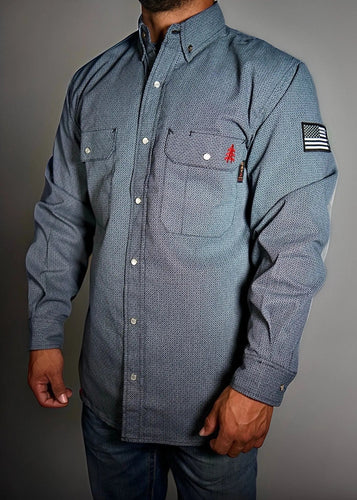 FR Pearl Snap Work Shirt - Forged Gray