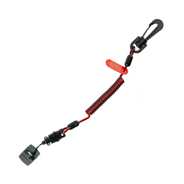 Coil E-Tether With Poly Clip & E-Catch (Non-Conductive) - 0.5kg / 1.1lb