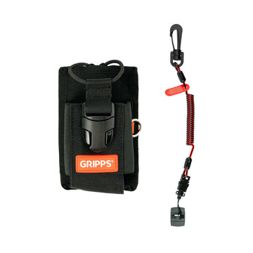 Adjustable Two-Way Radio Holster with Coil E-Tether & E-Catch - 0.5kg / 1.1lb