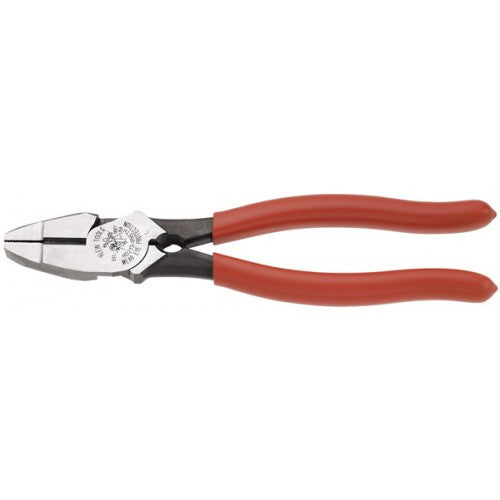 Klein 9" Side Cutting Pliers With Limemans Bolt Thread Holder & Oversized Handle (94-HD213-9NETH)