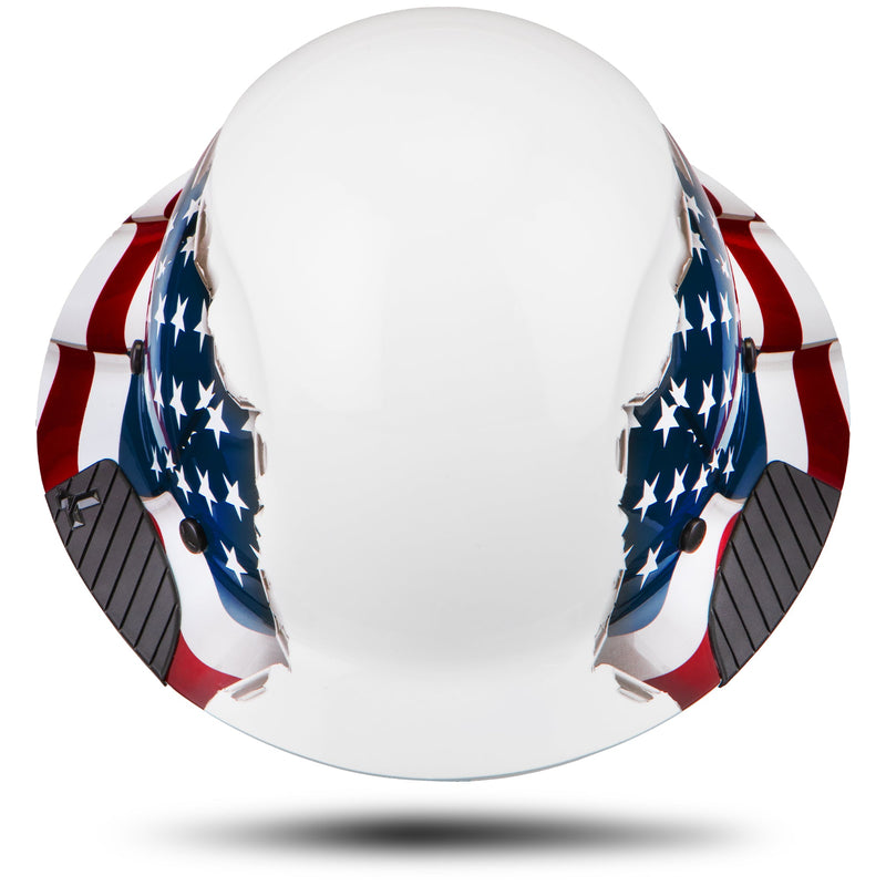 Load image into Gallery viewer, DAX American Flag Full Brim Hard Hat
