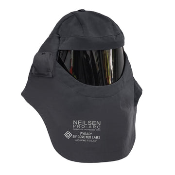HIGH VOLTAGE 40 CAL PY40H SWITCH SUIT FIXED SHIELD HOOD/SHROUD GREY PYRAD® Fabric by GORE-TEX LABS