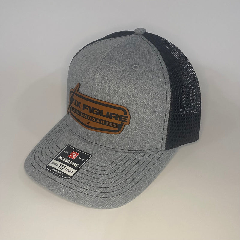 Load image into Gallery viewer, Heather Gray &amp; Black Richardson 112 Hat
