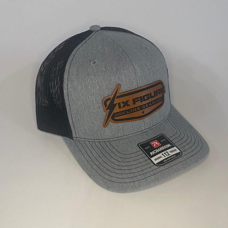 Load image into Gallery viewer, Heather Gray &amp; Black Richardson 112 Hat
