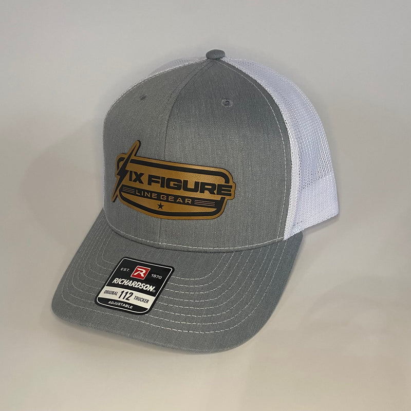 Load image into Gallery viewer, Heather Gray &amp; White Richardson 112 Hat
