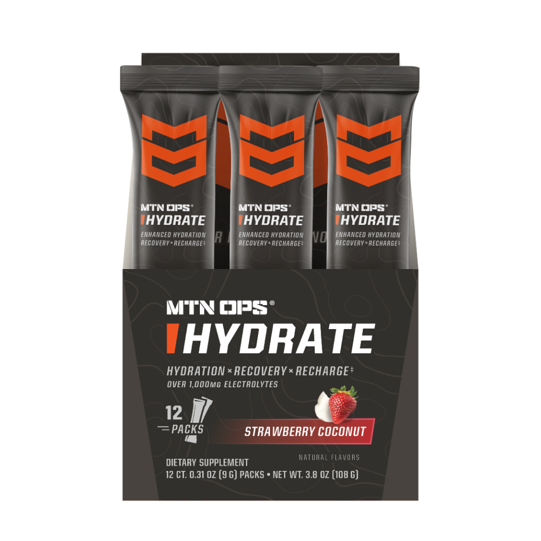 Hydrate - Strawberry Coconut - Trail Pack - Box - 12