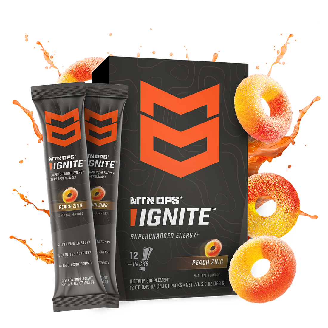 IGNITE - Peach Zing - Trail Pack - Box - 12