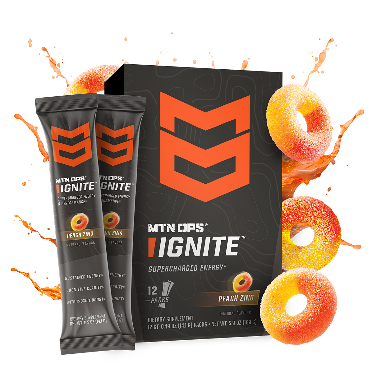 IGNITE - Peach Zing - Trail Pack - Box - 12
